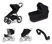 Stadt-Kinderwagen Thule Urban Glide 4-wheel Black + Bassinet Black SET 5in1