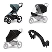 Stadt-Kinderwagen Thule Urban Glide 4-wheel Mid blue + Sicherheitsbügel + Regenschutz + Mückennetz