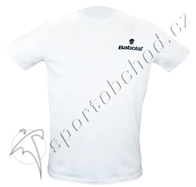 T Shirt Babolat Promo Logo White 10 Sportega