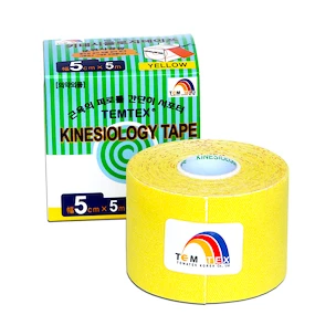 Tape-Band TEMTEX  Kinesio Tape Tourmaline 5 cm × 5 m Gelb