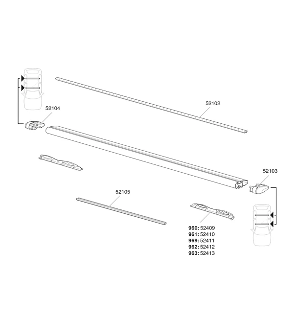 Thule WingBar Sportega