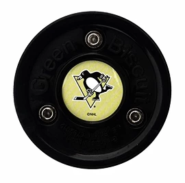 Trainingspuck Green Biscuit Pittsburgh Penguins Black