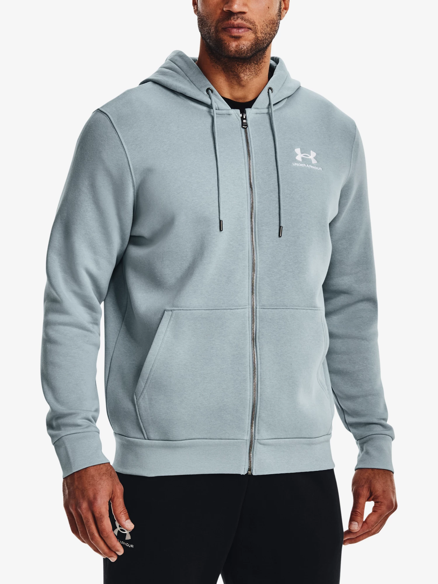 Men's UA Essential Fleece Full-Zip Hoodie Under Armour, 41% OFF