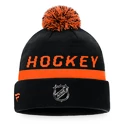 Wintermütze Fanatics  Authentic Pro Locker Room Cuffed Pom Knit NHL Anaheim Ducks