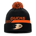 Wintermütze Fanatics  Authentic Pro Locker Room Cuffed Pom Knit NHL Anaheim Ducks