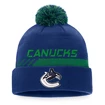 Wintermütze Fanatics  Authentic Pro Locker Room Cuffed Pom Knit NHL Vancouver Canucks