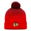 Wintermütze Fanatics Iconic Gradiant Iconic Gradiant Beanie Cuff with Pom Chicago Blackhawks